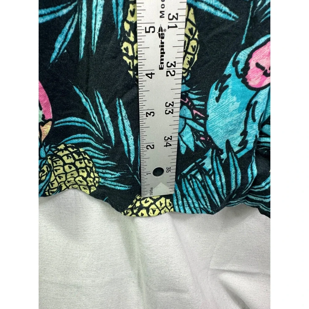 Foundry Shirt Men 4XL XXXXL Tall Green leaf Yellow Pineapple Hawaiian Beach - Picture 7 of 10
